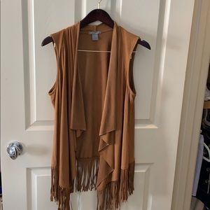 Suede vest